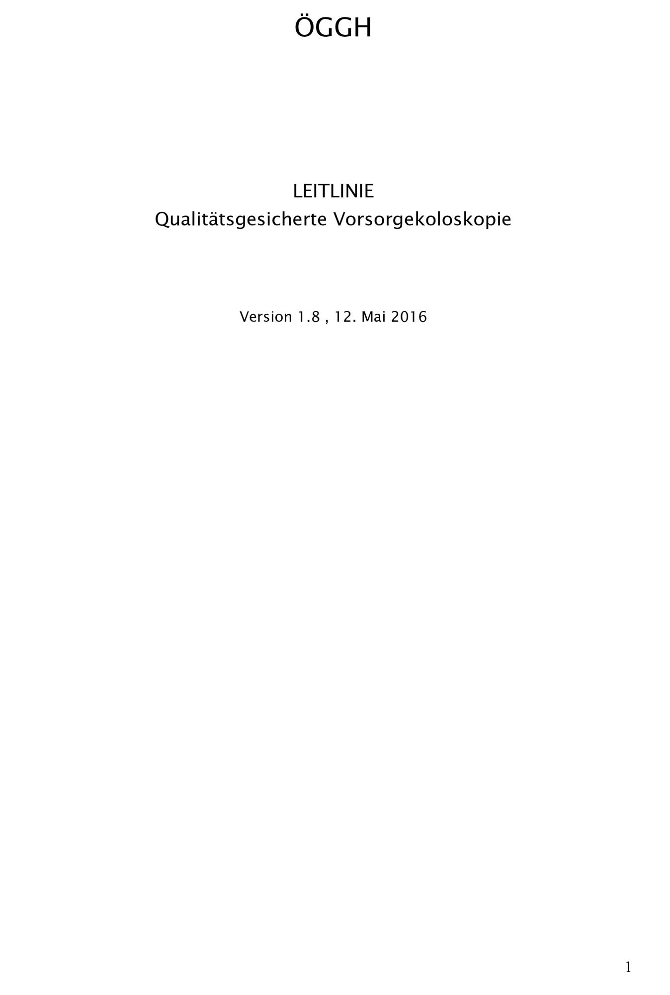 Leitlinie OEGGH