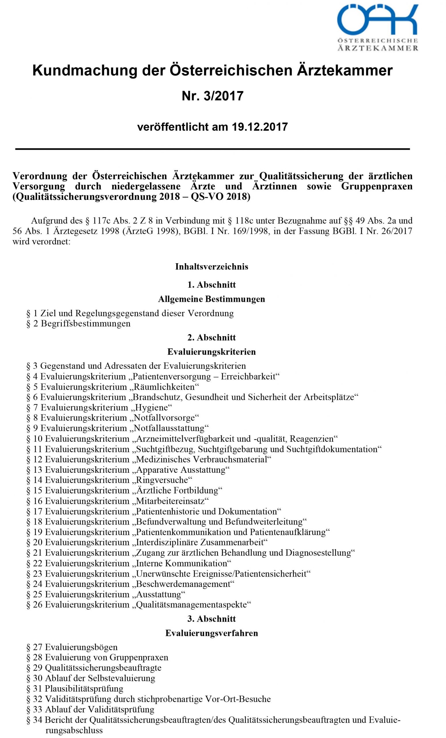 Ordinationshandbuch - A4 Qualitaetssicherungsverordnung