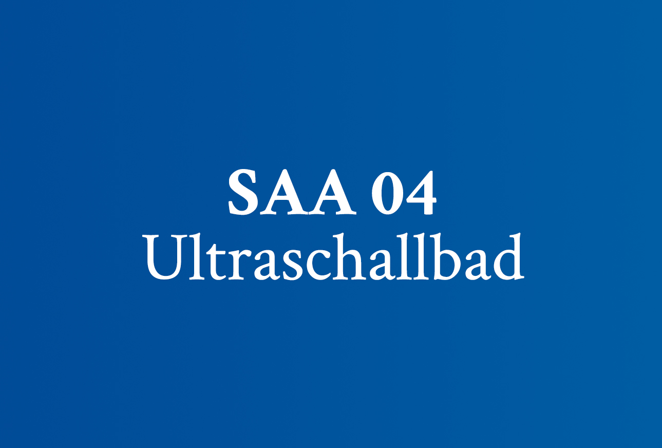 SAA 04 Ultraschallbad
